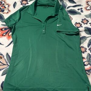 Nike Women's Emerald Green Button Down Shirt
